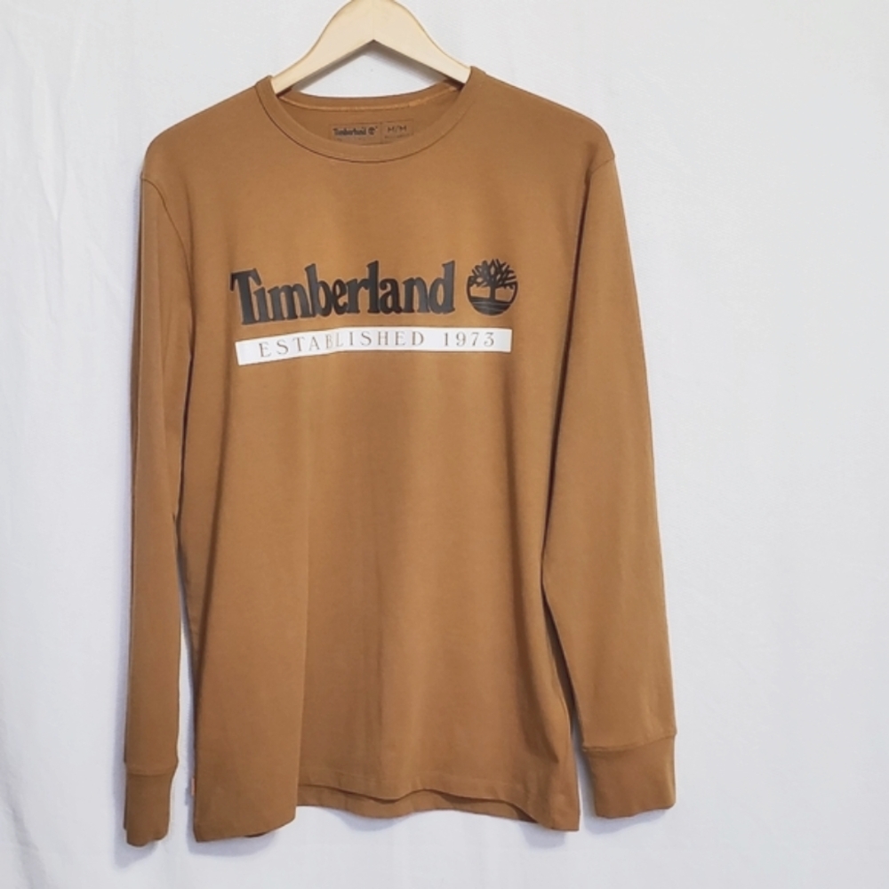 Timberland Graphic Long Sleeve T-Shirt Mens Medium